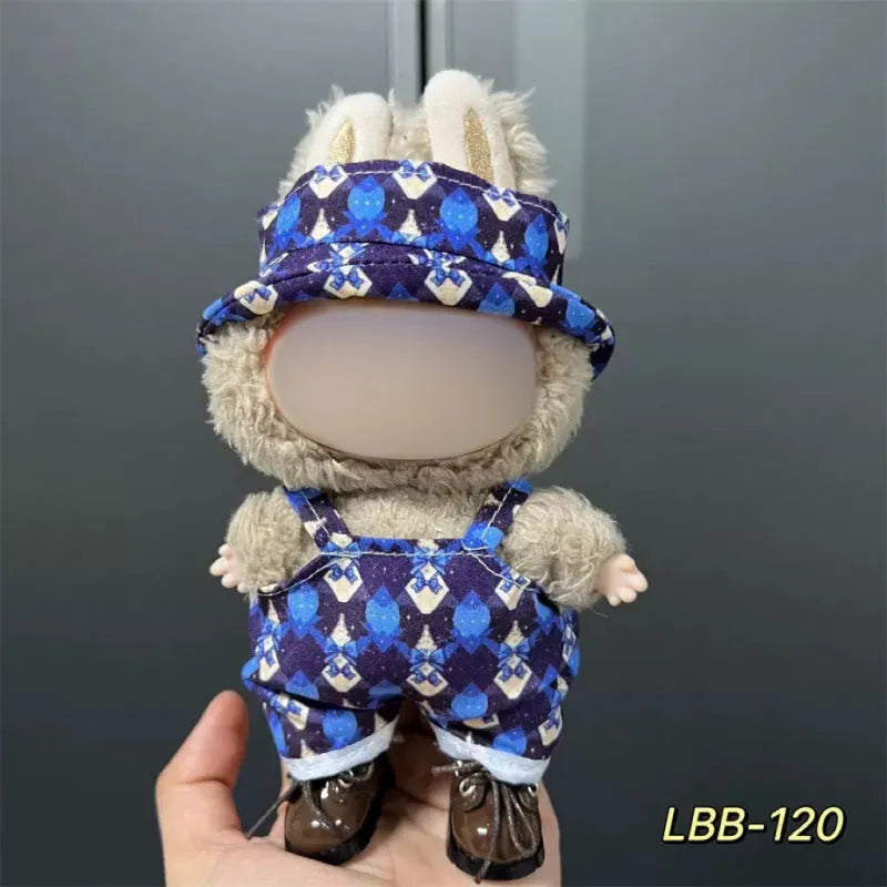17cm vinyl figurine doll costume plastic clothing set for action figure display