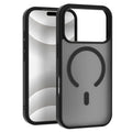 Frosted translucent magnetic phone case for iPhone with anti-skid and anti-fingerprint finish in multiple colours