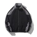 Men's casual jacket with contrast stitching and side pockets in polyester fabric