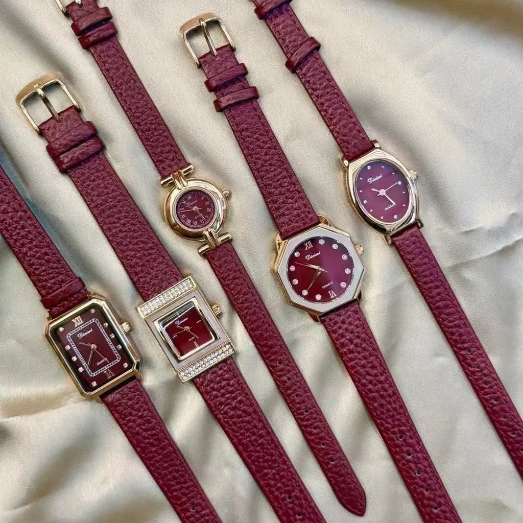 Chinese style alloy women's wristwatch with 8mm thickness and multiple dial design options