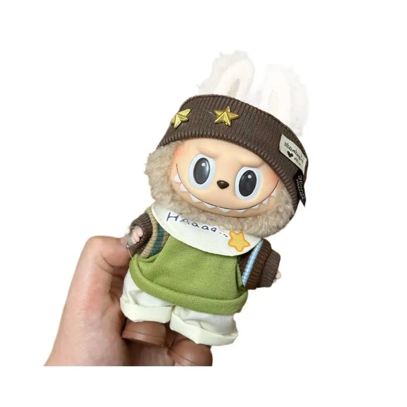 17cm vinyl figurine doll costume plastic clothing set for action figure display