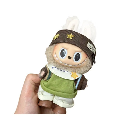 17cm vinyl figurine doll costume plastic clothing set for action figure display