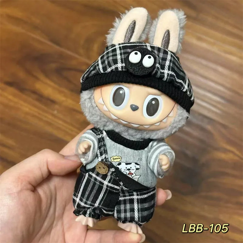 17cm vinyl figurine doll costume plastic clothing set for action figure display