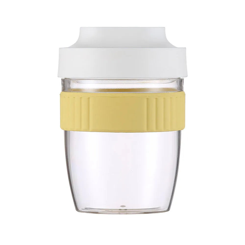 Breakfast oat cup with lid and spoon, leak-proof plastic salad cup in 480ML and 570ML, PP material, colour options green pink purple white