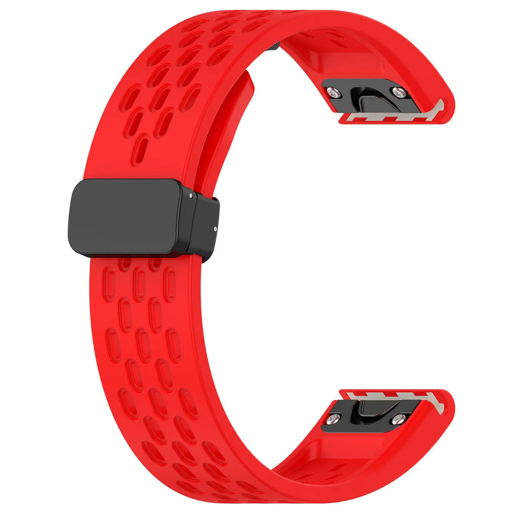 Quick release watch strap for Fenix 8 and Fenix 7 Pro in multiple colour options showing porous design.