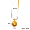 Women's stainless steel fruit pendant necklace with six colourful fruit designs on regular chain