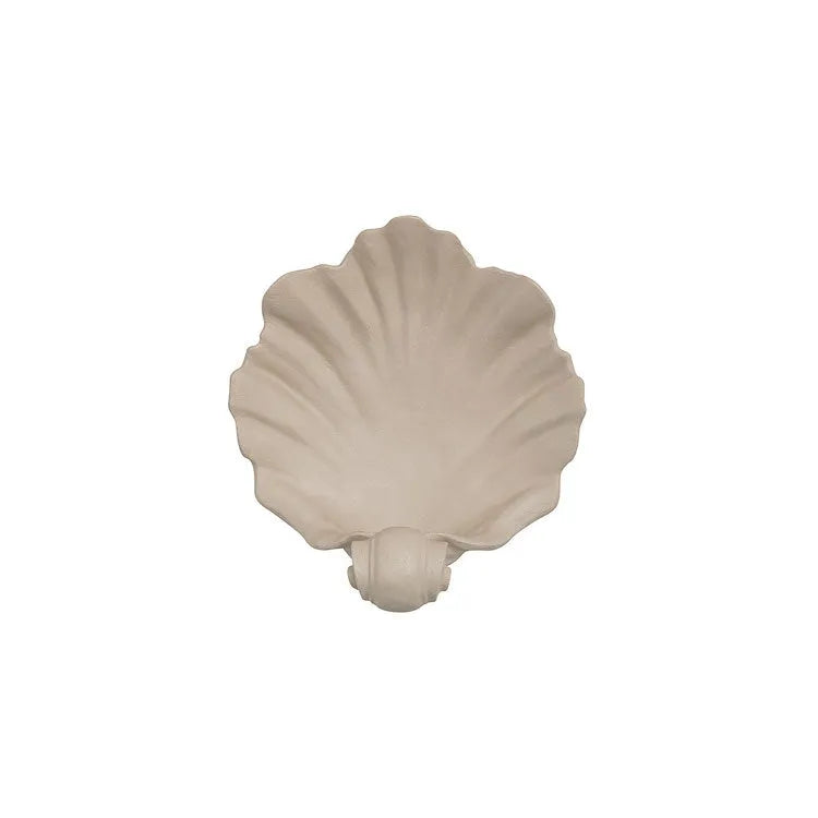 White shell fruit plate decoration ornament made from resin material