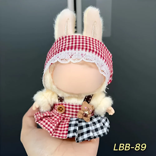 17cm vinyl figurine doll costume plastic clothing set for action figure display