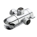 Copper shower water distributor fitting with metal joints for American bracket compatibility