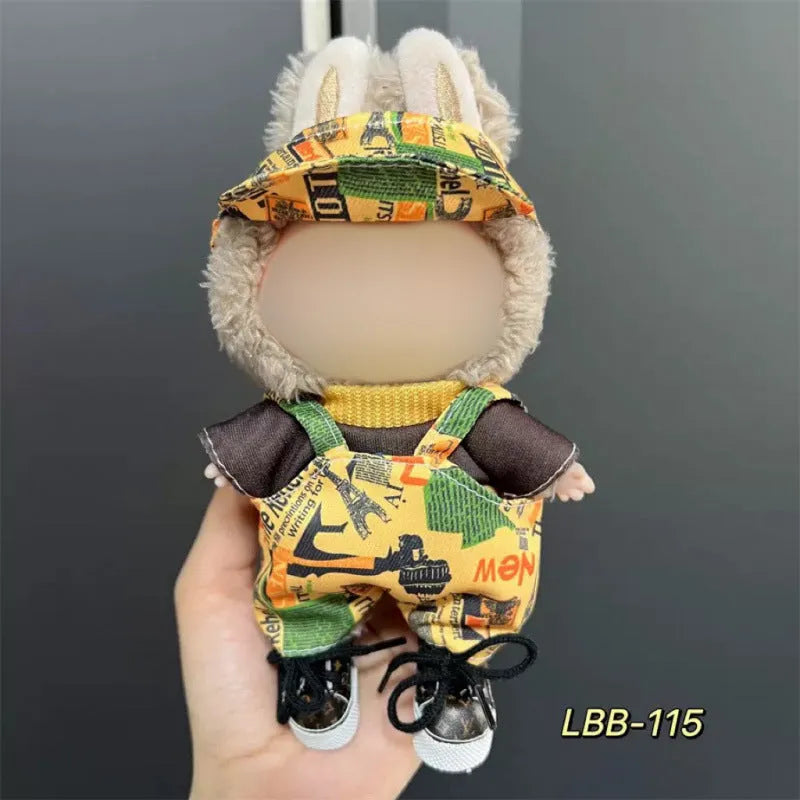17cm vinyl figurine doll costume plastic clothing set for action figure display