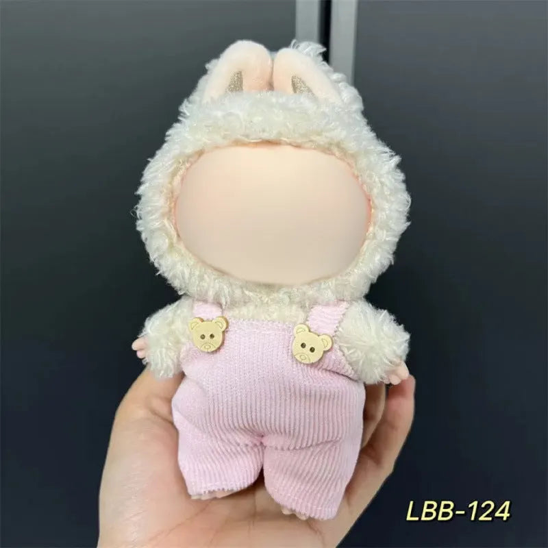 17cm vinyl figurine doll costume plastic clothing set for action figure display