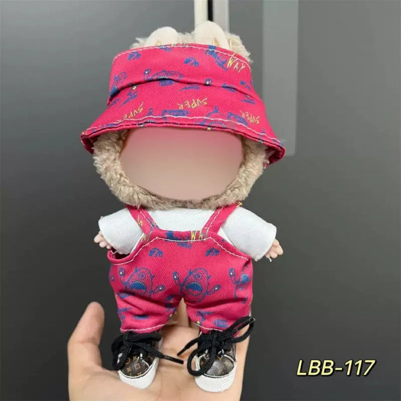 17cm vinyl figurine doll costume plastic clothing set for action figure display
