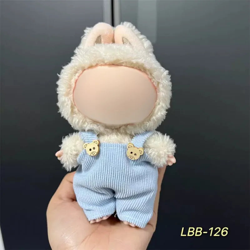 17cm vinyl figurine doll costume plastic clothing set for action figure display