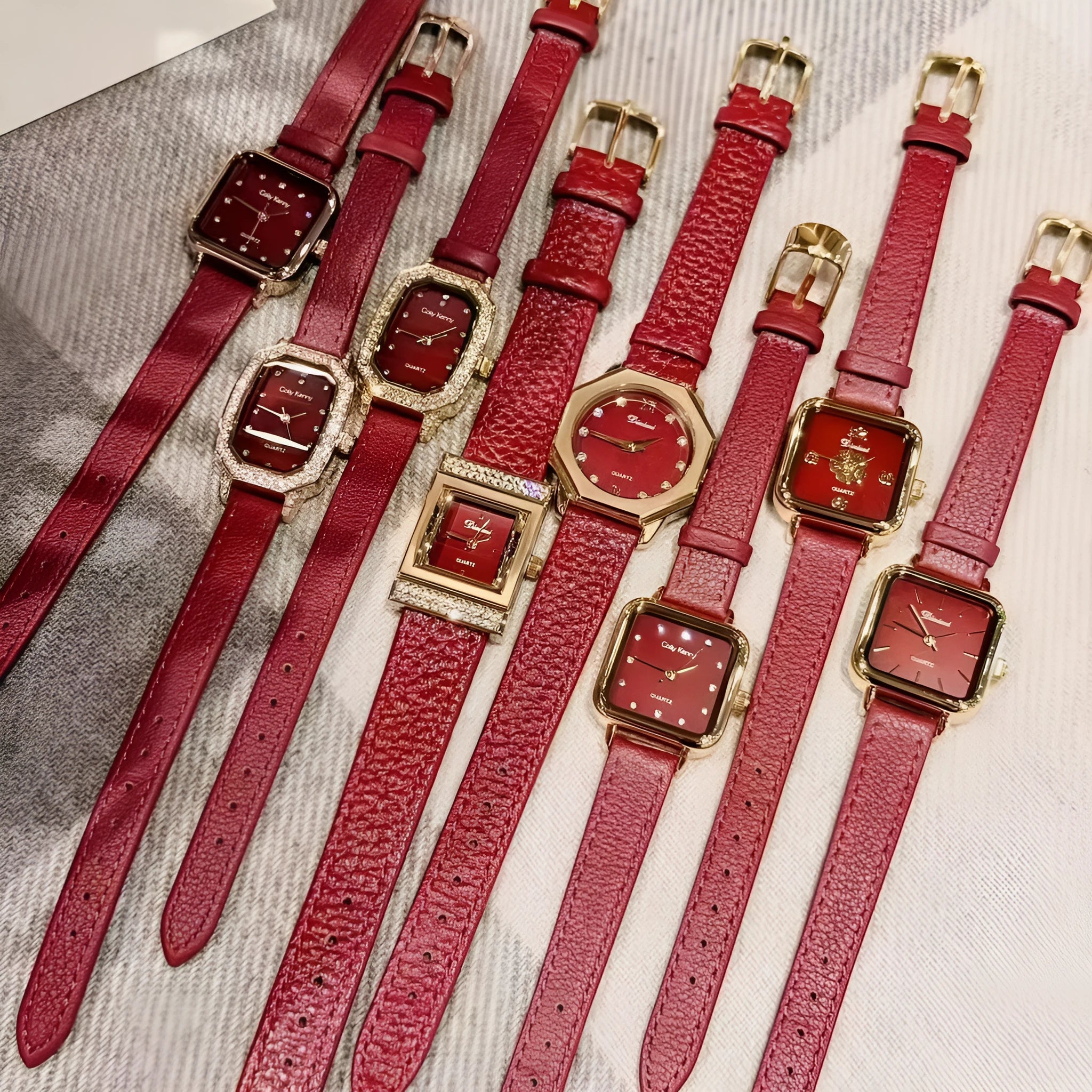 Chinese style alloy women's wristwatch with 8mm thickness and multiple dial design options