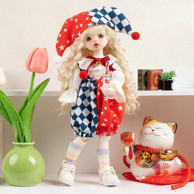 Dress-up doll clothes set in cloth fabric with ten colour options for teenagers aged 7-14
