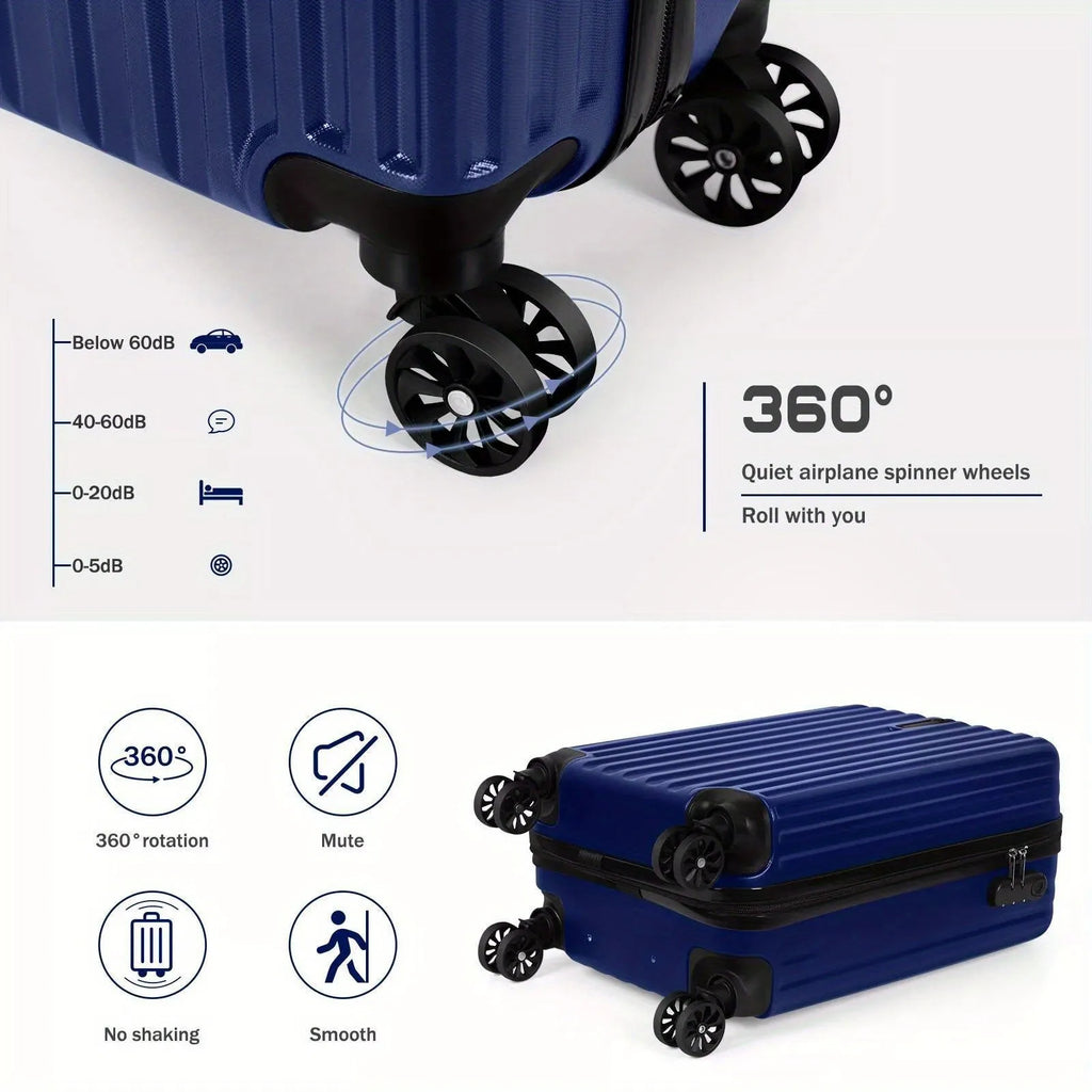 Aluminium alloy suitcase travel set showing 14in and 20in trunks with towel accessory