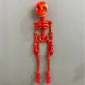 3D printed PLA skull refrigerator magnet ornament in modern art style