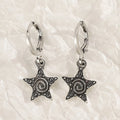 Women's alloy cross crystal earrings in five colour options with geometric and animal Zodiac designs