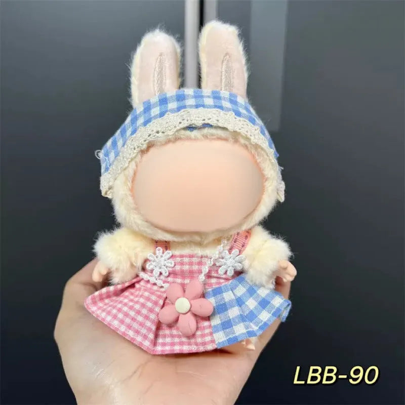 17cm vinyl figurine doll costume plastic clothing set for action figure display