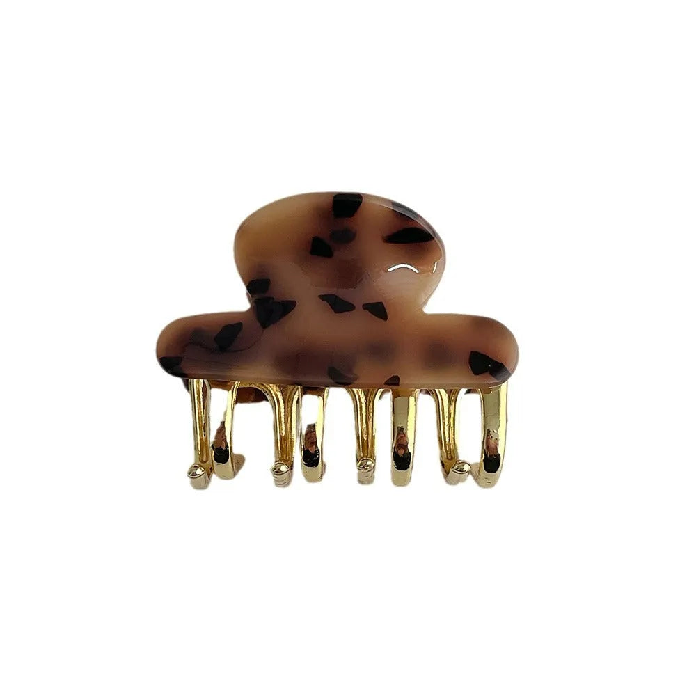 Dopamine retro acetate medium metal grip barrettes in four R08 colour variants
