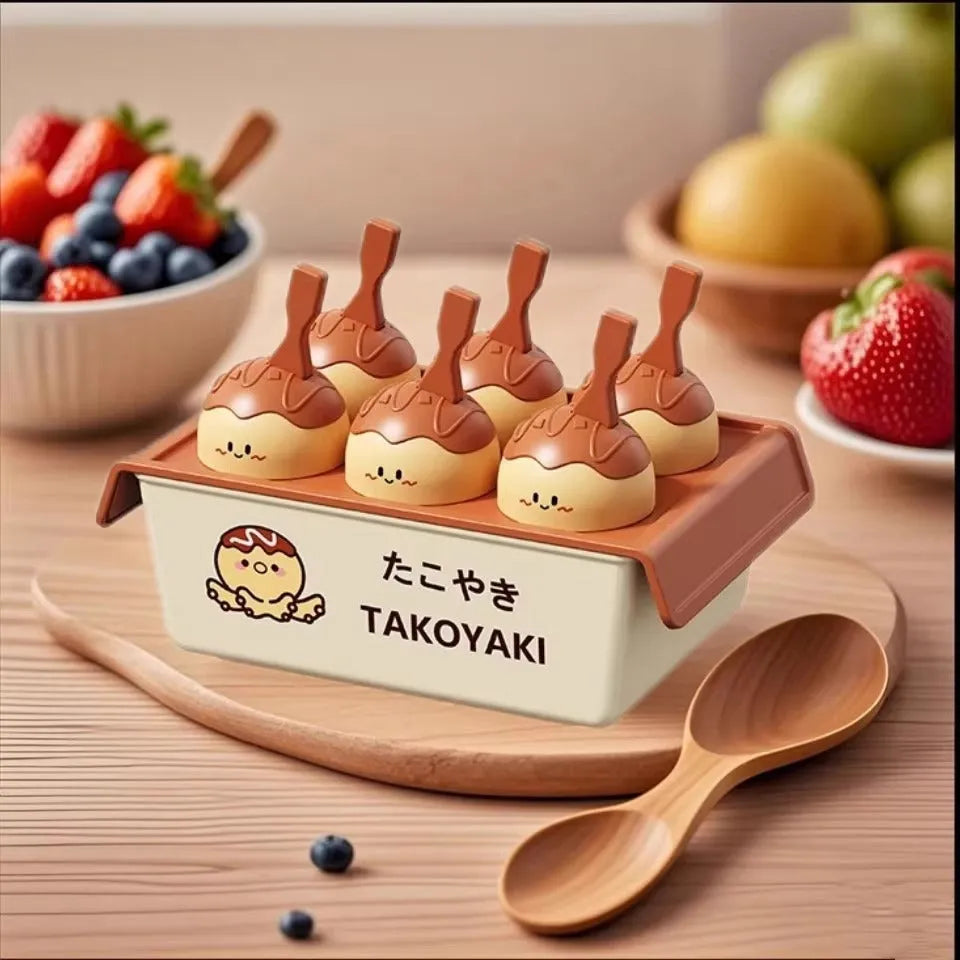 Plastic ice cream mould in octopus ball shape with modern simplicity design