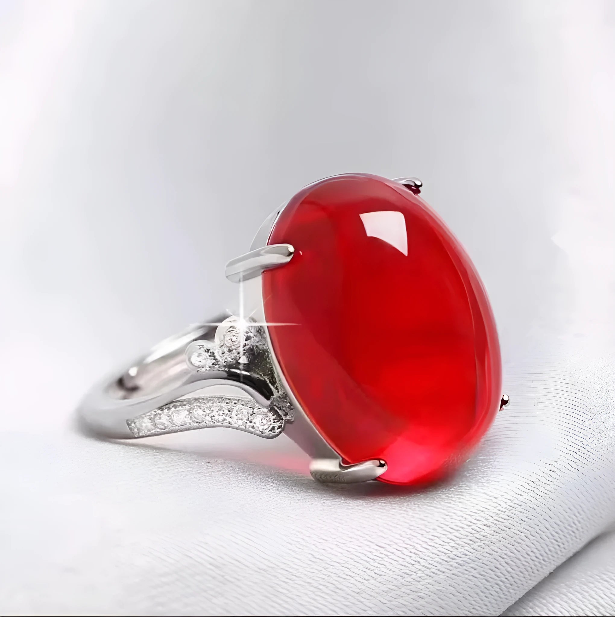 Adjustable alloy ring with geometric ethnic design and natural sapphire stone in five colours.