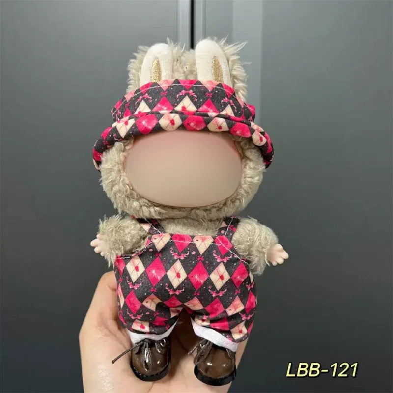 17cm vinyl figurine doll costume plastic clothing set for action figure display