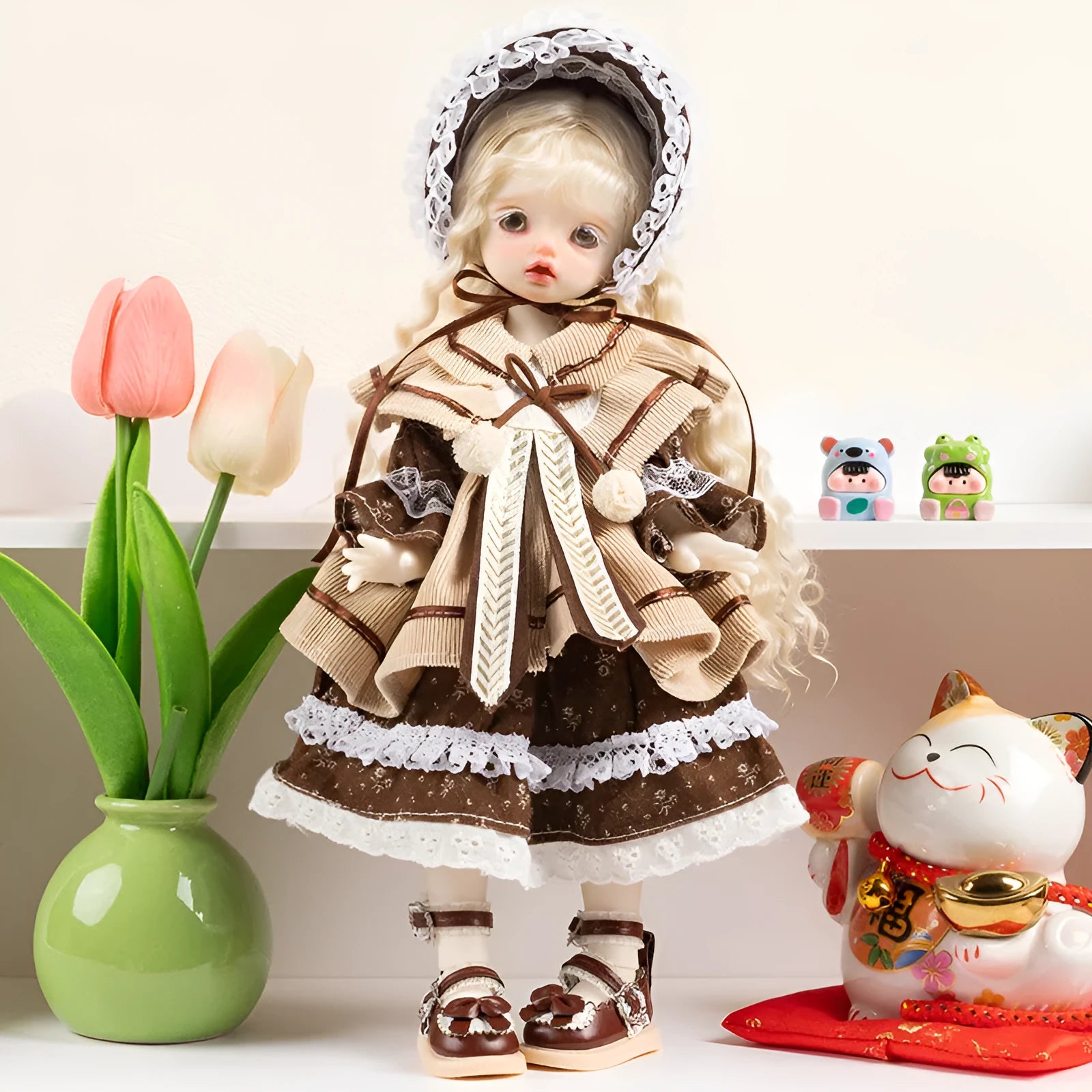 Dress-up doll clothes set in cloth fabric with ten colour options for teenagers aged 7-14