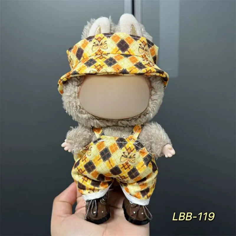 17cm vinyl figurine doll costume plastic clothing set for action figure display