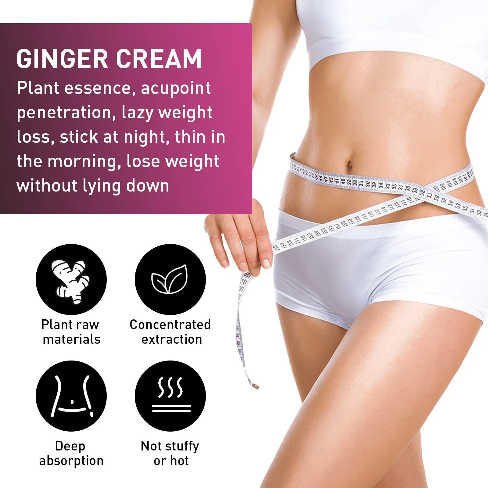 15g jar of ginger body slimming and thigh tightening cream