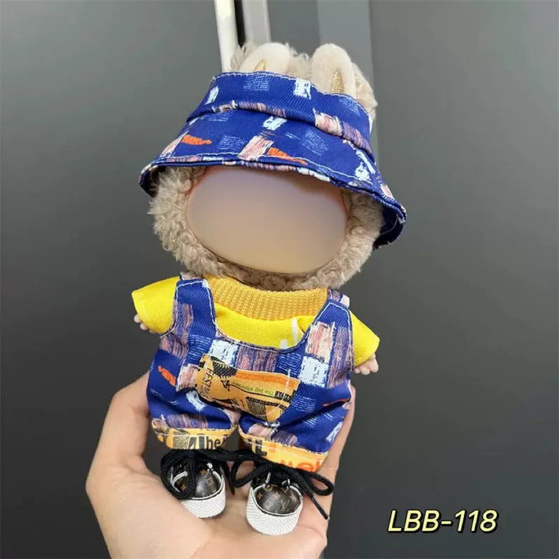 17cm vinyl figurine doll costume plastic clothing set for action figure display