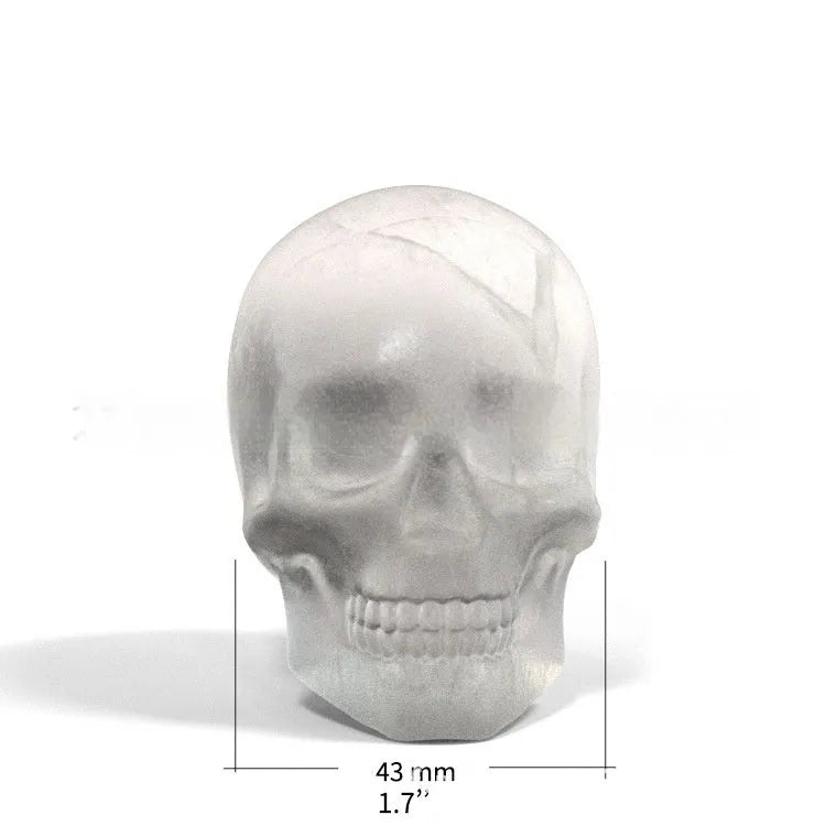 3D Halloween skull ice maker tray in food-grade silicone with skull mould cavities