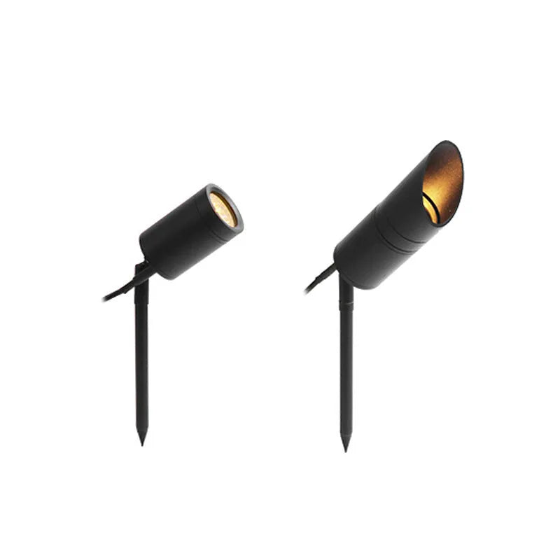 White aluminium outdoor ground lamp with IP65 waterproof rating for garden pathways