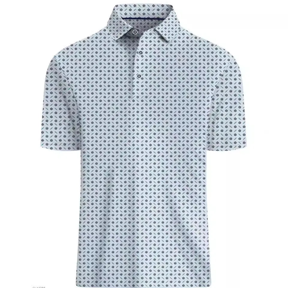 Men's 3D printed short sleeve t-shirt with zipper decorations in Japanese retro style