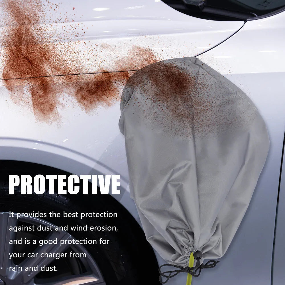 Waterproof charging port cover for electric vehicles in grey colour
