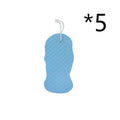 3D fish scale pattern bath sponge in multiple colours for gentle body exfoliation