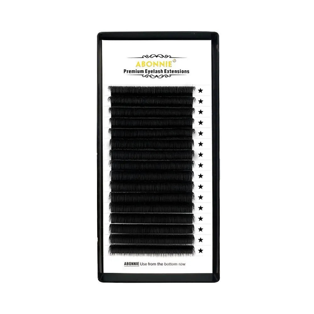 Large capacity 16-row dense false eyelashes made of mink hair on a matte round wool band.