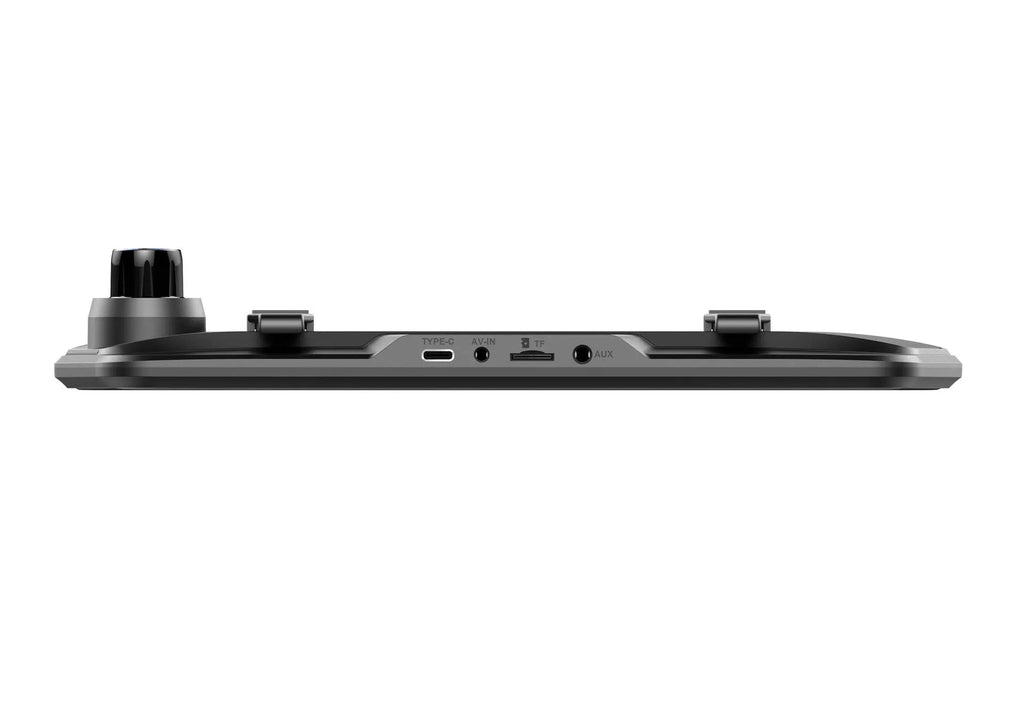 Dual-lens car driving recorder with 9.66-inch touch screen mounted on rearview mirror