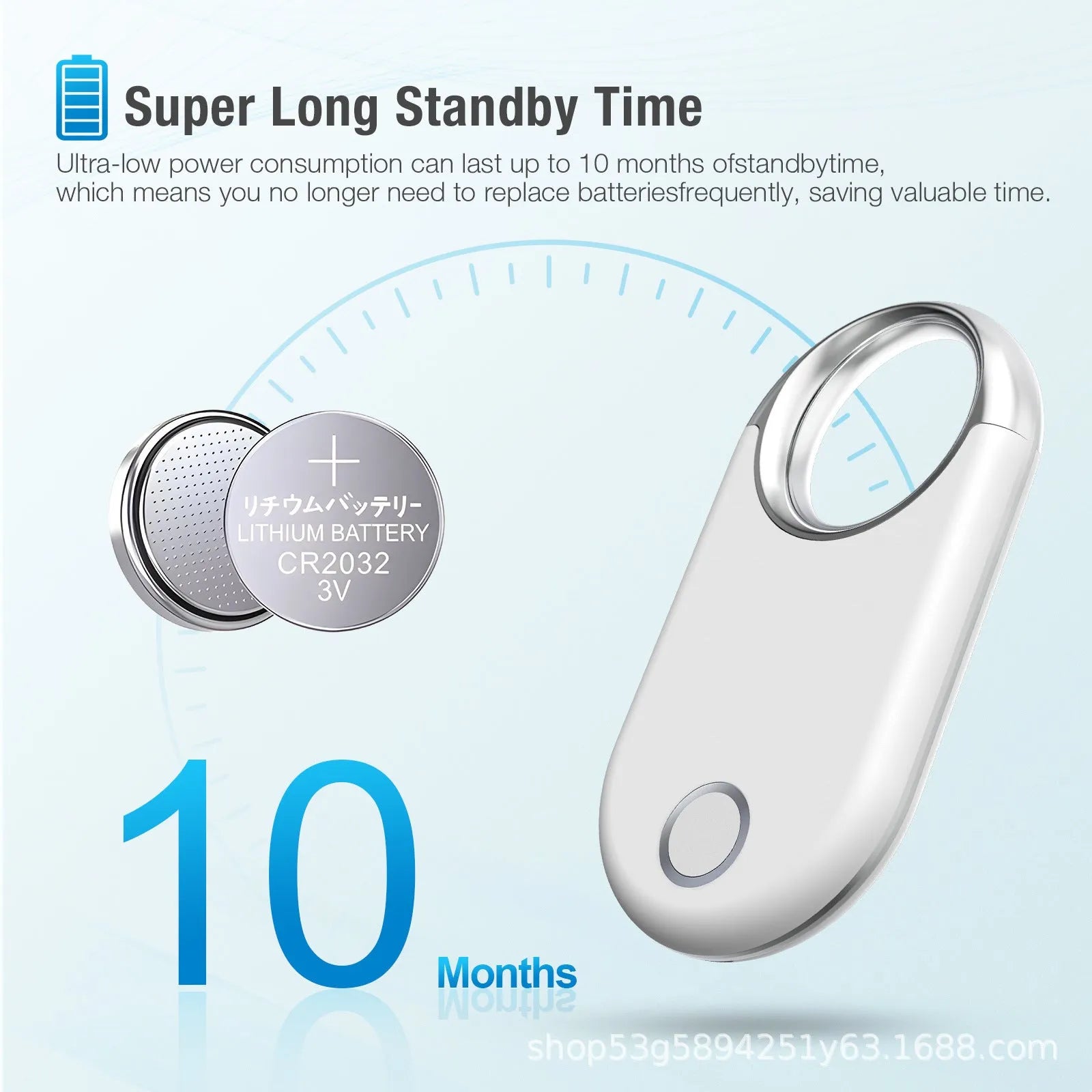 Black and white GPS anti-lost tracking device for pets and children with compact design