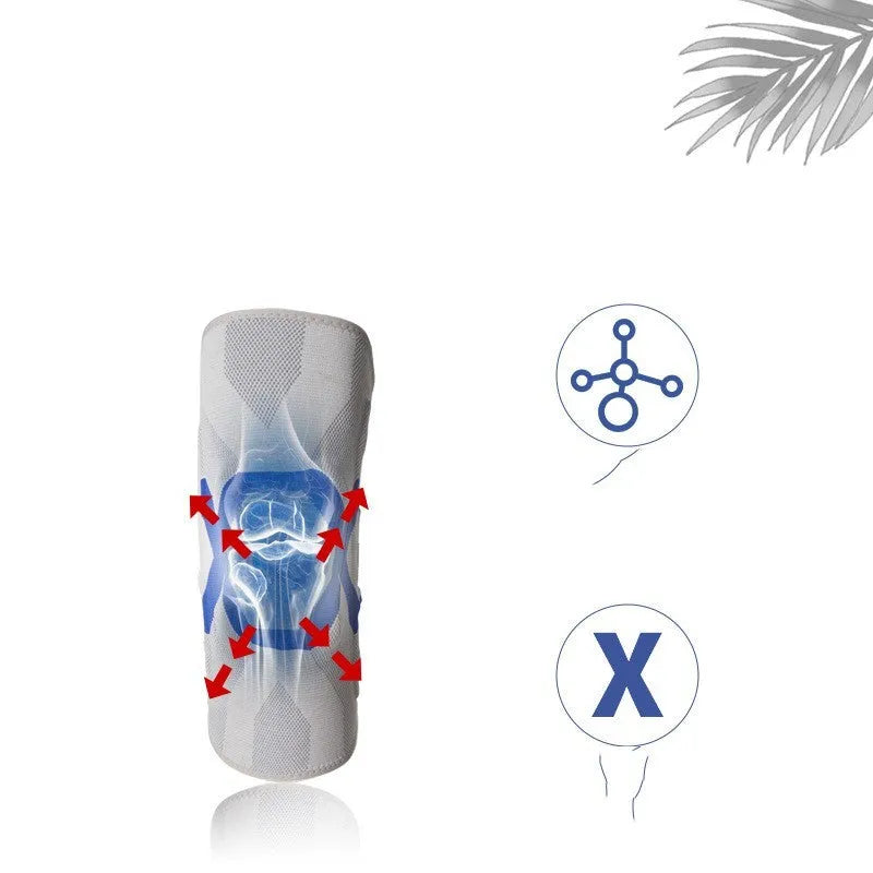 A single men's silicone knee pad for sports protection, shown in one of the available colour options.