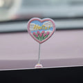 Cute PVC duckling car interior decoration set with six cartoon ducks and Hello sign