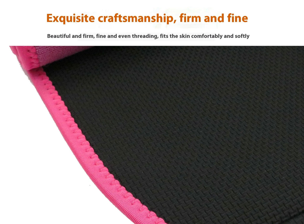 Neoprene lumbar support belt for fitness and sport in black, blue, and pink colour options