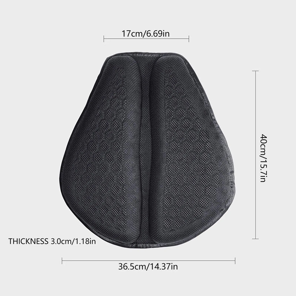 Upgraded petal style motorcycle cushion with shock absorption, thickened padding, sun proof and breathable TPE PVC construction