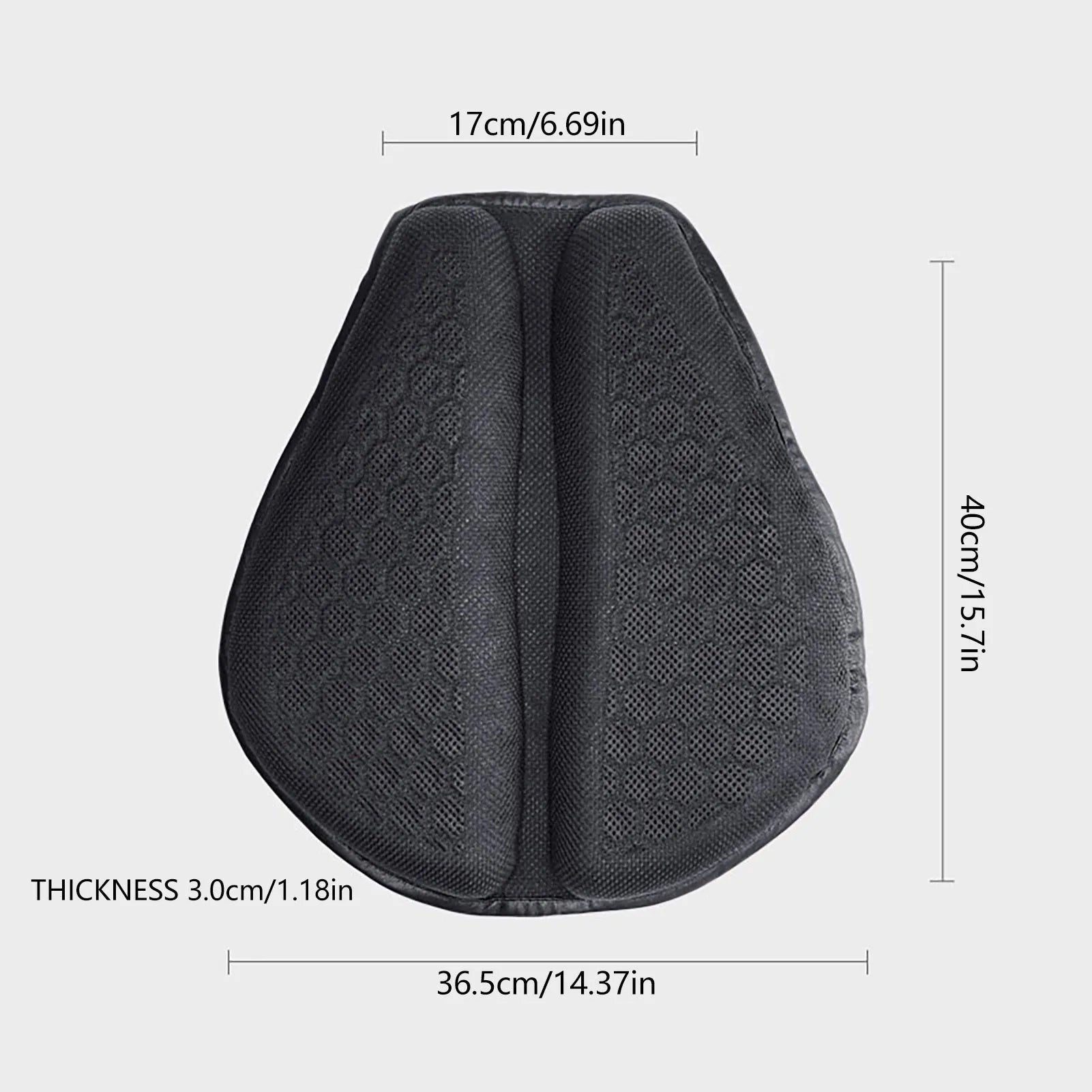 Upgraded petal style motorcycle cushion with shock absorption, thickened padding, sun proof and breathable TPE PVC construction