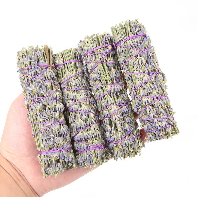 Four-inch dried lavender aromatherapy stick for natural room fragrance