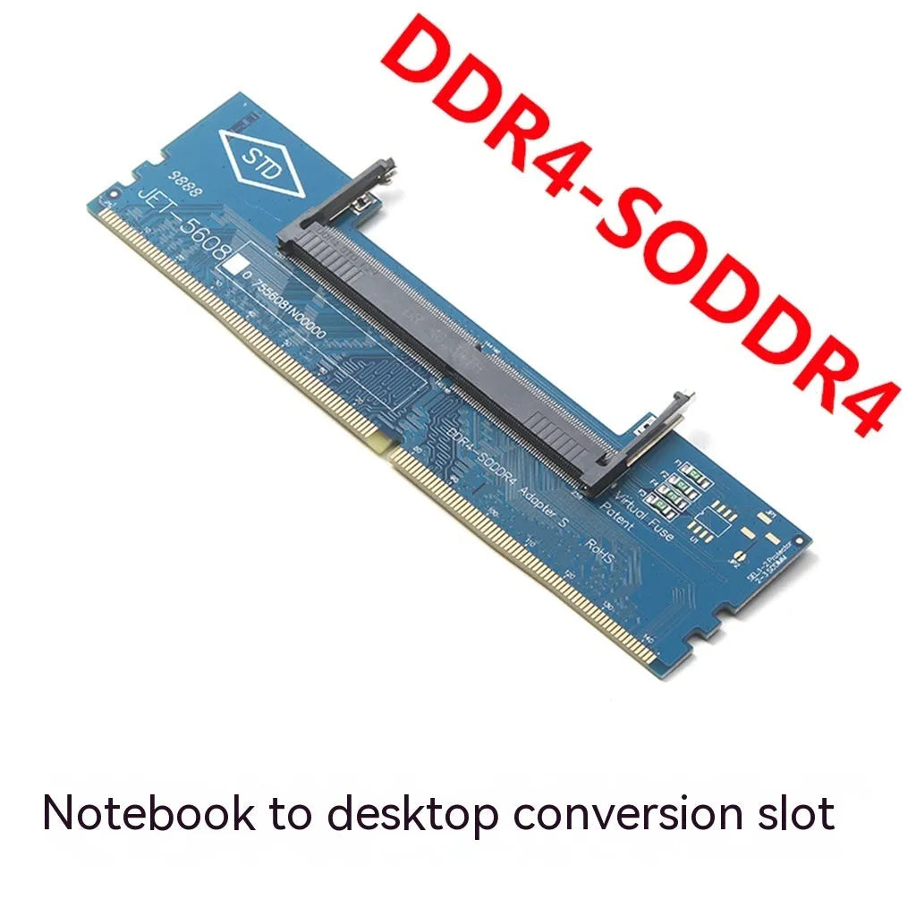 DDR4 laptop to desktop memory adapter card converting SO-DIMM to DIMM slot