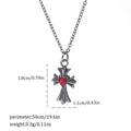 Halloween necklace with spider, bat, and skull wing charms on a zinc alloy chain