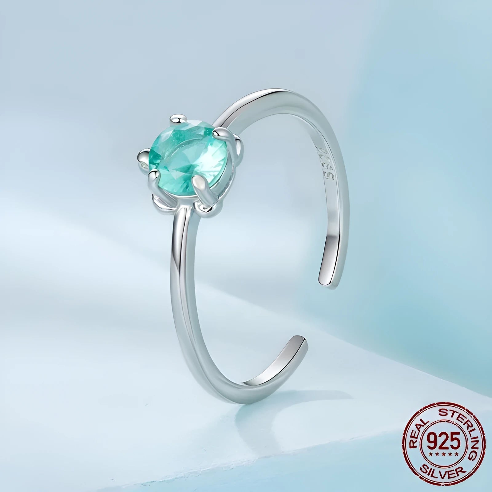 S925 sterling silver turtle ear studs and ring set on white background, electroplated 925 silver jewellery for women