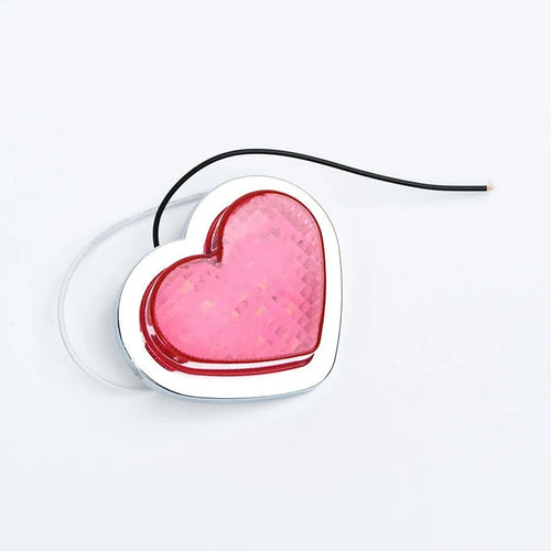 12V Japanese-style heart-shaped modified auto fender LED sidelight in red colour