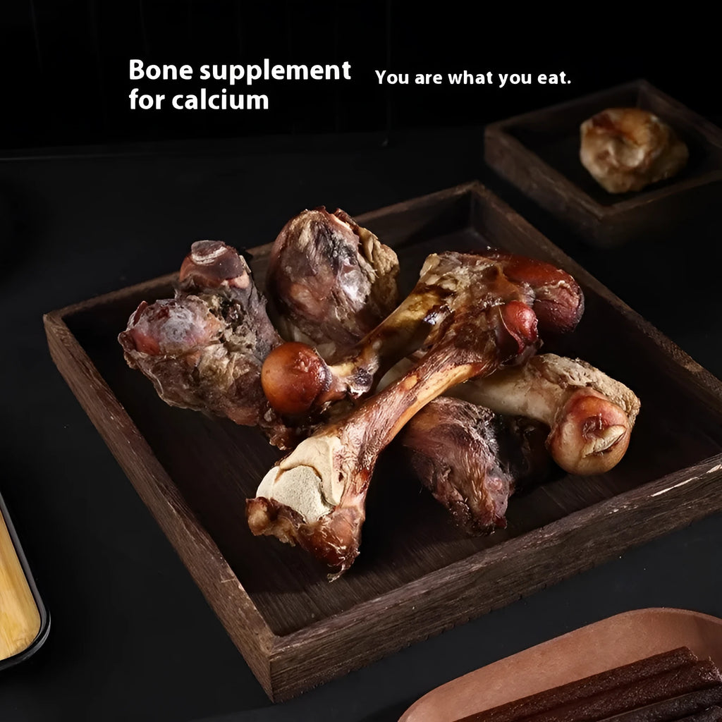 Roasted ox bone pet molar rod for dog dental care and training in three sizes